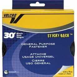 Cheapest 🛒 Velcro Hook And Loop Fastener Tape Hook And Loop Tape, Roll, Sticky Back, 3/4"x30', Black 💯