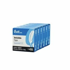 Tape Fasteners & Adhesives Sales 32 New 😉 Quill Brand® Invisible Tape, 3/4" X 36 Yds., 6 Rolls (CD765IPK6) 👍