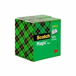 Best Pirce 🛒 Scotch® Magic™ Invisible Tape Refill, 1/2" X 72 Yds., 2 Rolls (810-2P12-72) 🛒 -Tape Fasteners & Adhesives Sales unnamed file 2323
