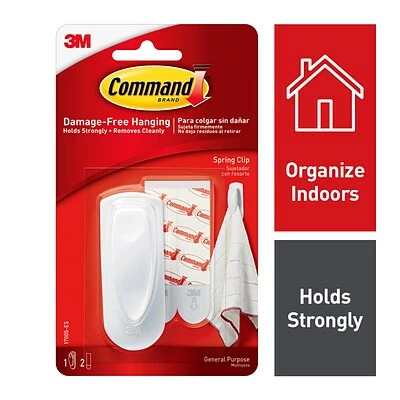 Brand new đ Command⢠Adhesive Hooks Command⢠Spring Clip, White (17005-ES) đĽ 2 Brand new đ Command⢠Adhesive Hooks Command⢠Spring Clip, White (17005-ES) đĽ - Image 2