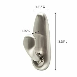 Brand new 🧨 Command™ Decorative Hooks Command™ Medium Forever Classic Hook, Brushed Nickel (FC12-BN-ES) 😀 -Tape Fasteners & Adhesives Sales unnamed file 2355