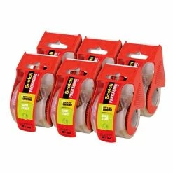 Budget ❤️ Hot Melt Tapes Scotch® Sure-Start Shipping Packing Tape, 1.88"W X 22.2 Yards, Clear, 6 Rolls (145-6) 😀