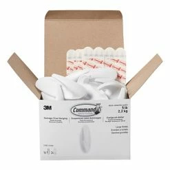 Deals 😍 Command™ Decorative Hooks Command™ Large Designer Hooks, White, 16 Hooks (17083-S16NA) 🔔