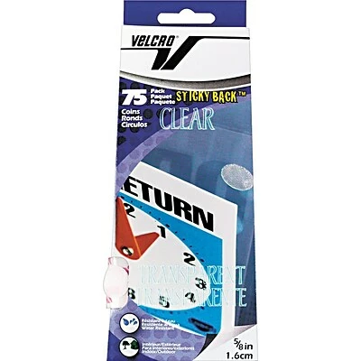 Hot Sale 🤩 Hook And Loop Fastener Dots Velcro Dots 5/8" Dia. Sticky Back Hook & Loop Fastener, Clear 75/Pack (91302) 😀 1 Hot Sale 🤩 Hook And Loop Fastener Dots Velcro Dots 5/8" Dia. Sticky Back Hook & Loop Fastener, Clear 75/Pack (91302) 😀