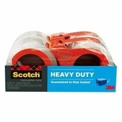 Top 10 ⭐ Acrylic Tape Scotch® Heavy Duty Shipping Packing Tape With Dispensers, 1.88" X 54.6 Yds., Clear, 4 Rolls (3850-4RD) ⭐