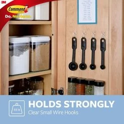 Best deal 👏 Command™ Wire Hooks With Clear Adhesive Command™ Small Wire Hooks, Clear, 9 Hooks (17067CLR-9ES) 🥰 -Tape Fasteners & Adhesives Sales unnamed file 251