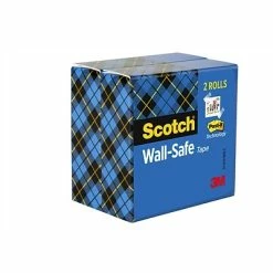 New ✔️ Clear Tape Scotch® Wall-Safe Tape, 3/4" X 22.22 Yds., 2 Rolls/Pack (813S6) 🥰 -Tape Fasteners & Adhesives Sales unnamed file 2518