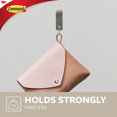 Deals 👏 3M Command™ Adhesive Hooks Command™ Medium Brushed Nickel Hooks, 2 Hooks (17034BN-2ES) 🥰 3 Deals 👏 3M Command™ Adhesive Hooks Command™ Medium Brushed Nickel Hooks, 2 Hooks (17034BN-2ES) 🥰 - Image 3