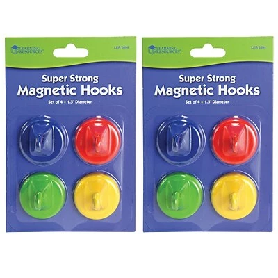 Top 10 🤩 Hooks & Hanging Strips Learning Resources Super Strong Magnetic Hooks, 1.5" Diameter, 4 Per Pack, 2 Packs (LER2694-2) ✨ 1 Top 10 🤩 Hooks & Hanging Strips Learning Resources Super Strong Magnetic Hooks, 1.5" Diameter, 4 Per Pack, 2 Packs (LER2694-2) ✨