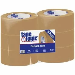 Brand new 🔥 Tape Logic® #5300 Flatback Tape, 2" X 60 Yds., Kraft, 6/Case 😉