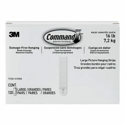 Brand new 🎉 Hooks & Hanging Strips Command™ Large Picture Hanging Strips, White, 120 Sets (17206-S120NA) 🥰 -Tape Fasteners & Adhesives Sales unnamed file 2643