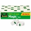 Deals 👏 Scotch® Magic™ Invisible Tape Refill, 3/4" X 27.77 Yds., 18 Rolls (810K18CP) 🔔