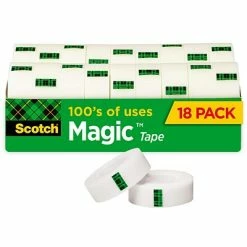 Deals 👏 Scotch® Magic™ Invisible Tape Refill, 3/4" X 27.77 Yds., 18 Rolls (810K18CP) 🔔