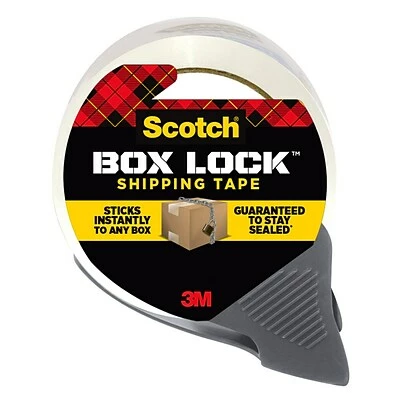 Buy 🌟 Tape Dispenser W Tape Scotch® Box Lock™ Shipping Packing Tape With Refillable Dispenser, 1.88 In X 54.6 Yds., Clear (3950-RD) 🔔 1 Buy 🌟 Tape Dispenser W Tape Scotch® Box Lock™ Shipping Packing Tape With Refillable Dispenser, 1.88 In X 54.6 Yds., Clear (3950-RD) 🔔