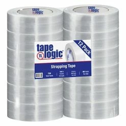 Buy 🤩 Filament Tape Tape Logic® 1400 Strapping Tape, 2" X 60 Yds., Clear, 12/Case (T917140012PK) 🎁