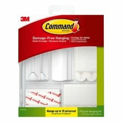Flash Sale đ Hooks & Hanging Strips Command⢠Picture Hanging Assortment Kit, White/Clear, Assorted, 50 Piece (17213-ES) đ