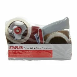 Best reviews of ⭐ Staples Tape Dispenser W Tape Lightweight Moving And Storage Packing Tape With Dispenser, Clear, 2/Pack, Each (ST-XW22-PG) 🎁