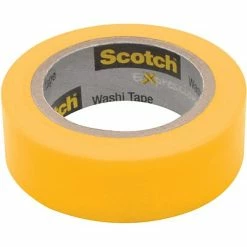 Cheap 💯 Scotch® Expressions Washi Tape, 0.59" X 10.91 Yds., Yellow (C314-YEL) 🥰