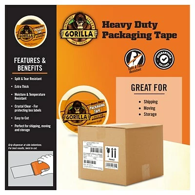 Top 10 😍 Packing Tape Gorilla Heavy Duty Packaging Tape, 1.88" X 40 Yd., Clear, 6 Rolls/Carton (6042502) 💯 5 Top 10 😍 Packing Tape Gorilla Heavy Duty Packaging Tape, 1.88" X 40 Yd., Clear, 6 Rolls/Carton (6042502) 💯 - Image 5