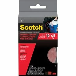 Best Sale 😀 Hook And Loop Fasteners Scotch® Extreme Fasteners, Clear, 1" X 4' 🌟