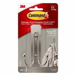 Hot Sale đ Hooks & Hanging Strips Command⢠Indoor Large Double Hook (17036BN-ES) đ