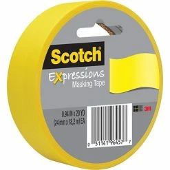 Best deal 🧨 Scotch® Expressions Decorative Masking Tape Scotch® Expressions Masking Tape, .94" X 20 Yds., Yellow (3437-PYL) ✔️