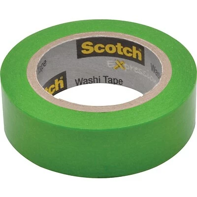 Best deal 🥰 Scotch® Expressions Washi Tape, 0.59" X 10.91 Yds., Green (C314-GRN) ⌛ 1 Best deal 🥰 Scotch® Expressions Washi Tape, 0.59" X 10.91 Yds., Green (C314-GRN) ⌛