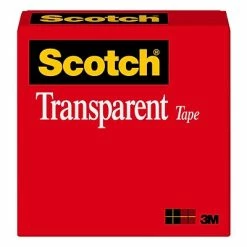 Flash Sale 🥰 Clear Tape Scotch® Transparent Tape, 1/2" X 72 Yds., 1/Roll (122592) 😀