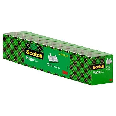 Wholesale 😉 Scotch® Magic™ Invisible Tape Refill, 3/4" X 27.77 Yds., 12 Rolls (810K12) ✨ 3 Wholesale 😉 Scotch® Magic™ Invisible Tape Refill, 3/4" X 27.77 Yds., 12 Rolls (810K12) ✨ - Image 3
