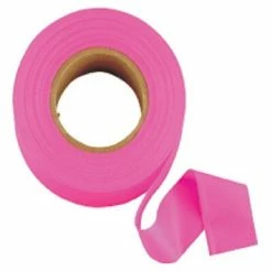 New ⭐ Empire® Level Flagging Tapes Empire® 77 1"(W) X 200 Feet (L) Flagging Tape, Fluorescent Glo-Pink 🤩