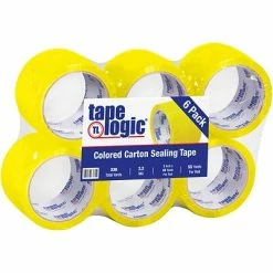 Best deal 🧨 Packing Tape Tape Logic™ 3"W X 55 Yards Yellow Carton Sealing Tape, Pack Of 6 (T90522Y6PK) 🎉