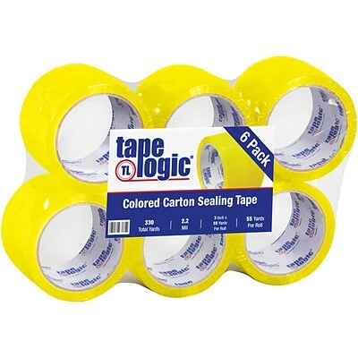 Best deal 🧨 Packing Tape Tape Logic™ 3"W X 55 Yards Yellow Carton Sealing Tape, Pack Of 6 (T90522Y6PK) 🎉 1 Best deal 🧨 Packing Tape Tape Logic™ 3"W X 55 Yards Yellow Carton Sealing Tape, Pack Of 6 (T90522Y6PK) 🎉