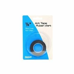 Cheap 🛒 Decorative Fashion Tape Headline Artist Tape, 0.13"W X 9 Yds.L, Black, 6/Pack (23018-PK6) 🎉