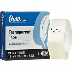 Cheap 🎁 Quill® Transparent Tape Quill Brand® Transparent Tape, 3/4" X 36 Yds., 144 Rolls (765004CS) ✨