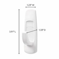 Hot Sale 🛒 Command™ Adhesive Hooks Command™ Large Utility Hook, White, 3 Hooks, 6 Strips/Pack (17003-3ES) 👍 -Tape Fasteners & Adhesives Sales unnamed file 314