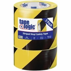Cheap 😍 Tape Logic™ Striped Vinyl Safety Tapes Tape Logic™ 2" X 36 Yds. Striped Vinyl Safety Tape, Black/Yellow, 3/Pack 🎉