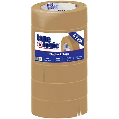 Coupon 🎁 Tape Logic® #5300 Flatback Tape, 1 1/2" X 60 Yds., Kraft, 6/Case 🔥 1 Coupon 🎁 Tape Logic® #5300 Flatback Tape, 1 1/2" X 60 Yds., Kraft, 6/Case 🔥