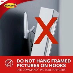 Hot Sale 🛒 Command™ Adhesive Hooks Command™ Large Utility Hook, White, 3 Hooks, 6 Strips/Pack (17003-3ES) 👍 -Tape Fasteners & Adhesives Sales unnamed file 318