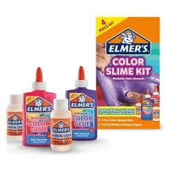 Outlet 👍 All Purpose & School Glue Elmer's Color Slime Kit Glue, Purple/Pink (2062233) 👏