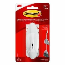 Best Pirce 🤩 Command™ Adhesive Hooks Command™ Large Wire Hook, White (17069-ES) 😉