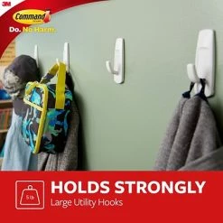Promo 🤩 Command™ Adhesive Hooks Command™ Large Utility Hooks Mega Pack, Large, 14 Hooks (17003-MPES) 🔔 -Tape Fasteners & Adhesives Sales unnamed file 325