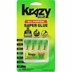 Best Sale 🎉 Super Glue Krazy Glue Single Use All Purpose Glue, 0.5 Oz., 4/Pack (KG58248SN) 🎉