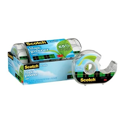 Hot Sale ✔️ Scotch® Magic™ Greener Invisible Tape With Dispenser, 3/4" X 16.67 Yds., 6 Rolls (6123) 👍 3 Hot Sale ✔️ Scotch® Magic™ Greener Invisible Tape With Dispenser, 3/4" X 16.67 Yds., 6 Rolls (6123) 👍 - Image 3