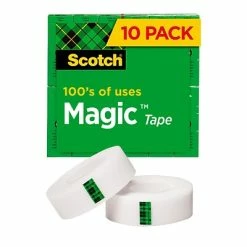 Best Pirce 🔥 Scotch® Magic™ Invisible Tape Refill, 3/4" X 27.77 Yds., 10 Rolls (810K10) 🔔