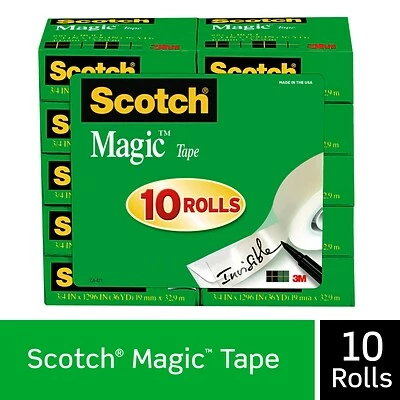 Best Pirce 🔥 Scotch® Magic™ Invisible Tape Refill, 3/4" X 27.77 Yds., 10 Rolls (810K10) 🔔 3 Best Pirce 🔥 Scotch® Magic™ Invisible Tape Refill, 3/4" X 27.77 Yds., 10 Rolls (810K10) 🔔 - Image 3