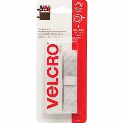 Best deal ✨ Hook And Loop Fastener Tape Velcro Tape 3/4" X 18" Hook & Loop Fastener With Adhesive, White, 6/Bundle (VEC90079) 🤩