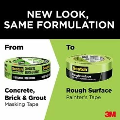 Budget 😉 3M Painters Tape Scotch Rough Surface 1.41" X 60.1 Yd. Heavy-Duty Painter's Tape (2060-36AP) 😍 -Tape Fasteners & Adhesives Sales unnamed file 3387