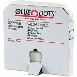 Coupon 🤩 Glue Dots® 1/4" Medium Tack Glue Dots, Low Profile, 4000/Case (GD110) 🔥
