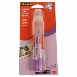 Deals 🔔 Assorted Glue And Adhesives Scotch® Scrapbooker'S Glue With 2-Way Applicator 1.6 Fl. Oz. [Pack Of 6] (6PK-019) 😉
