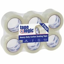 Best Sale 🔥 Hot Melt Tapes Tape Logic® #700 Economy Tape, 1.9 Mil, 3" X 110 Yds., Clear, 6/Case (T9057006PK) 👍